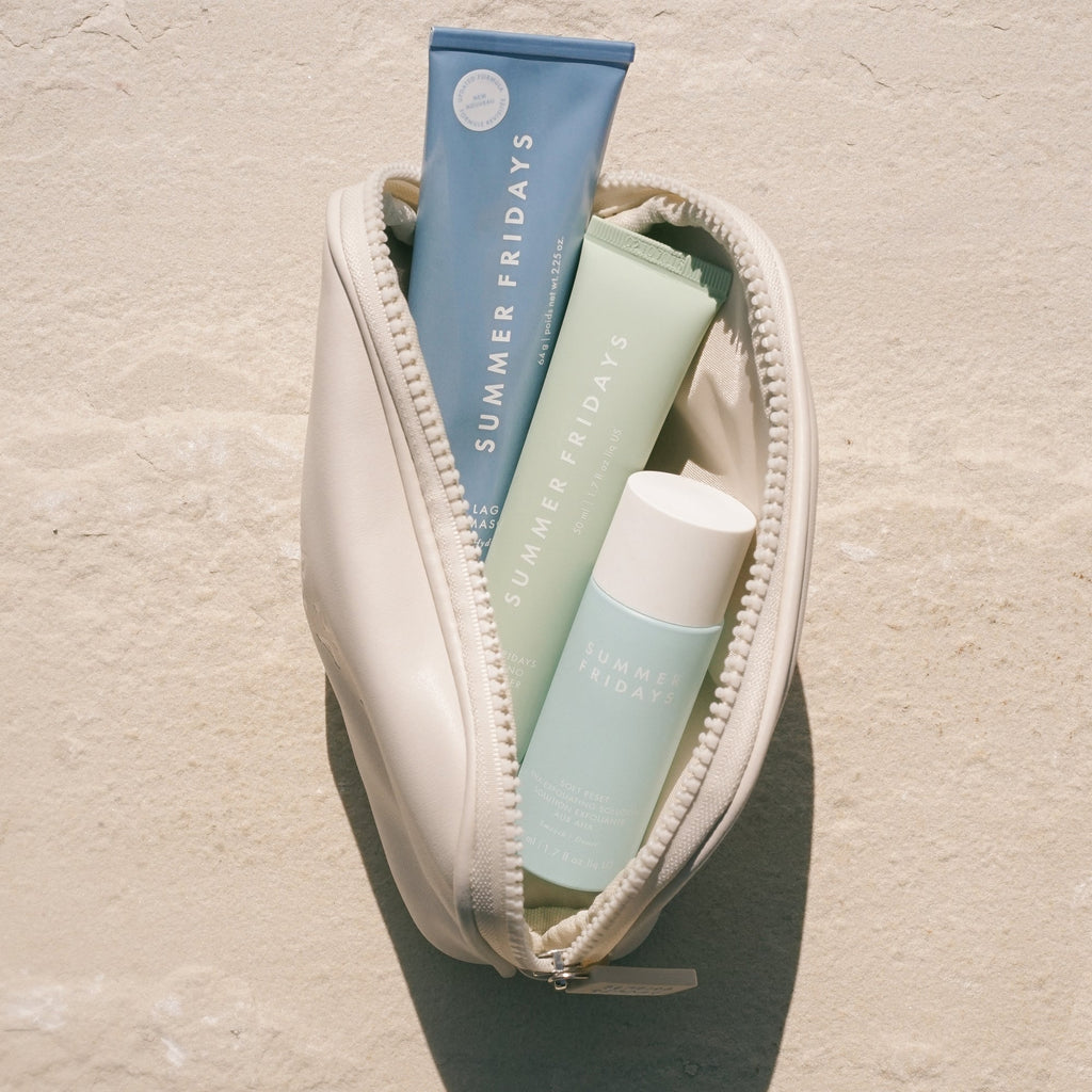 Skincare Regimen Set with Full Size Jet Lag Mask